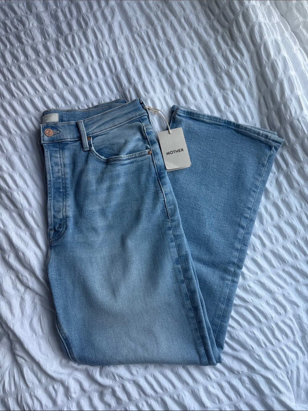 MOTHER Tripper Ankle Cat Daddy Light wash jeans